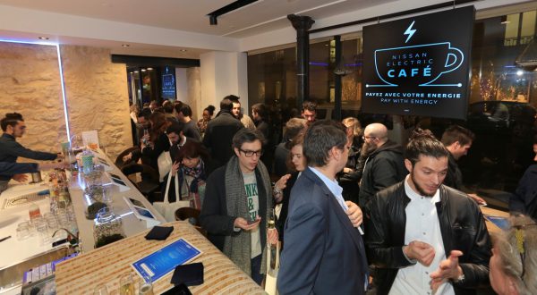 Nissan's electric cafe opens in Paris